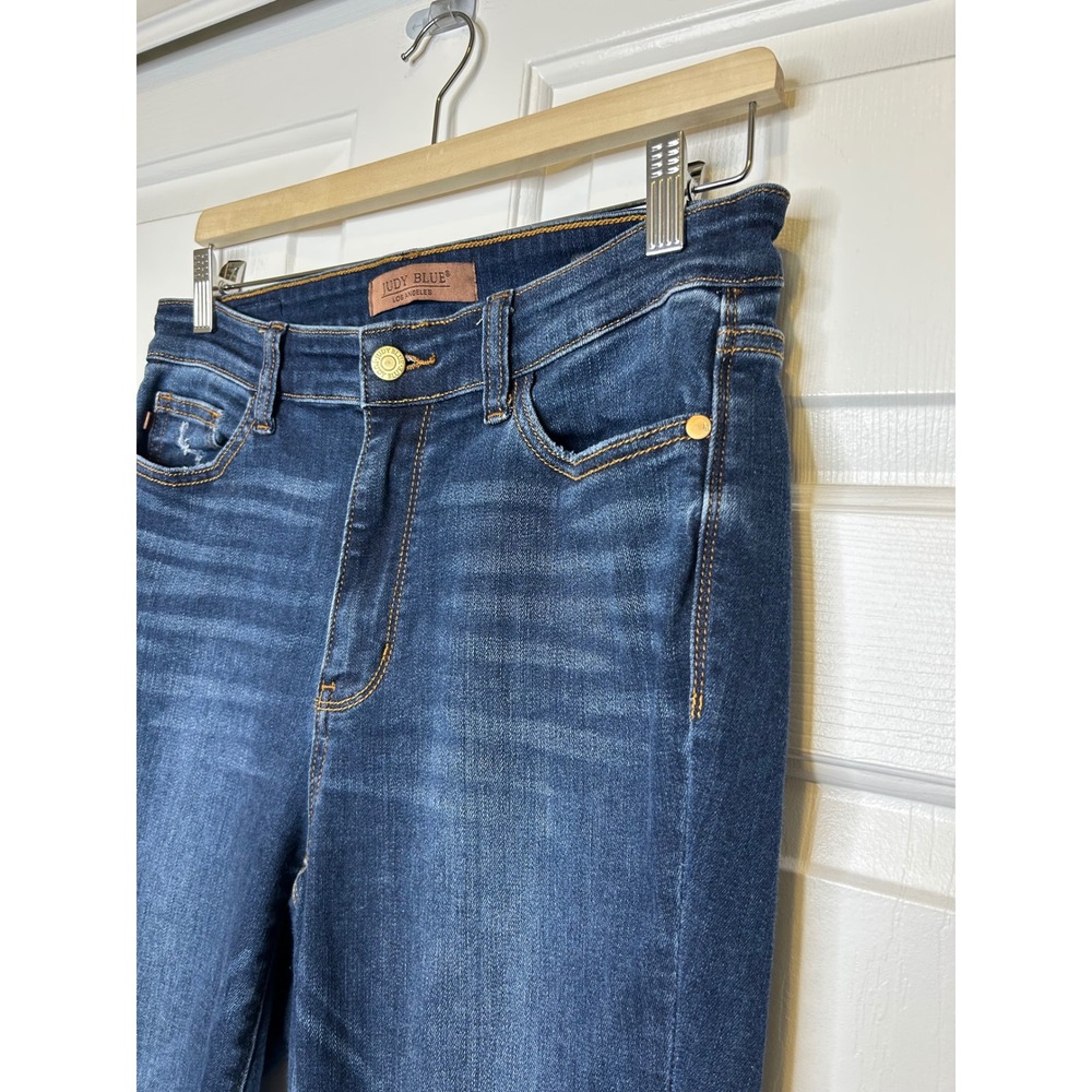 Judy Blue Skinny Fit Capri 11/30 Dark Wash - Picture 2 of 6